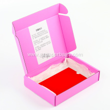 Custom Printed Pink Corrugated Mailer Boxes